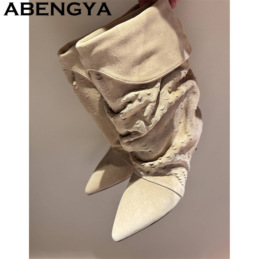 Women's Mid Calf Short Boots 2 - Ethnic Fashion Women 评论和价格