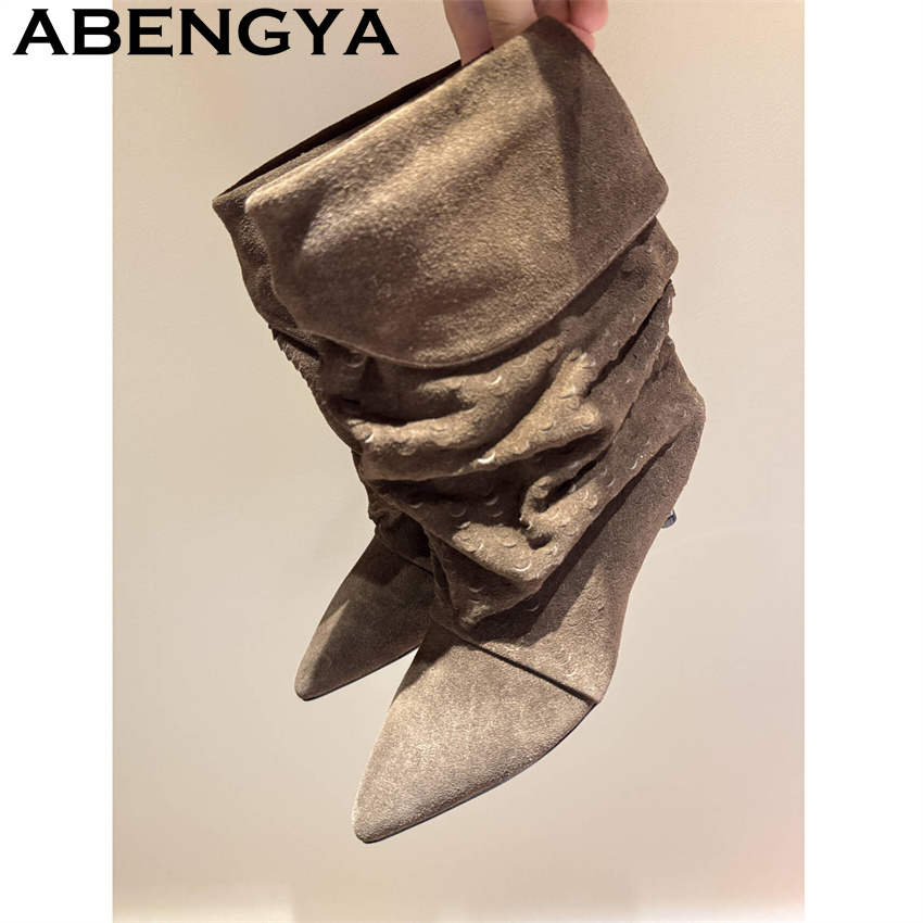 Women's Mid Calf Short Boots 2 - Ethnic Fashion Women 评论和价格