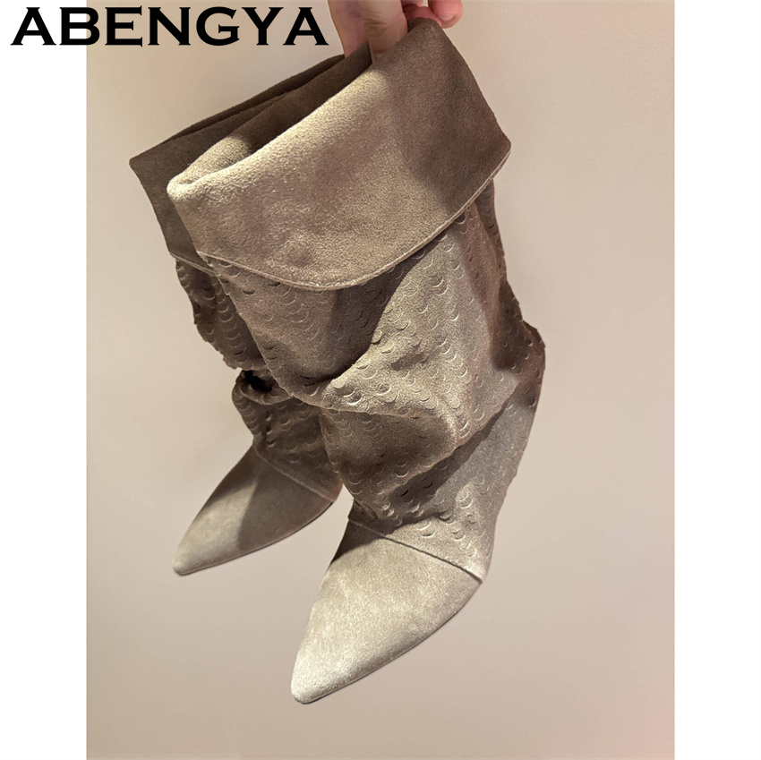 Women's Mid Calf Short Boots 2 - Ethnic Fashion Women 评论和价格