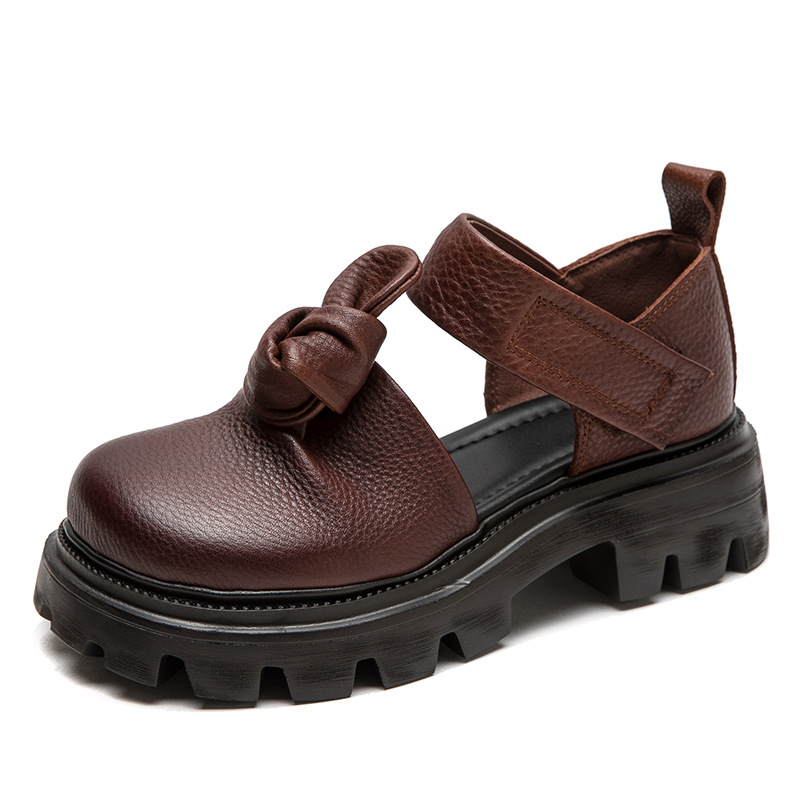 5cm Ethnic Knot Platform Wedge - Ethnic Fashion Women 评论和价格