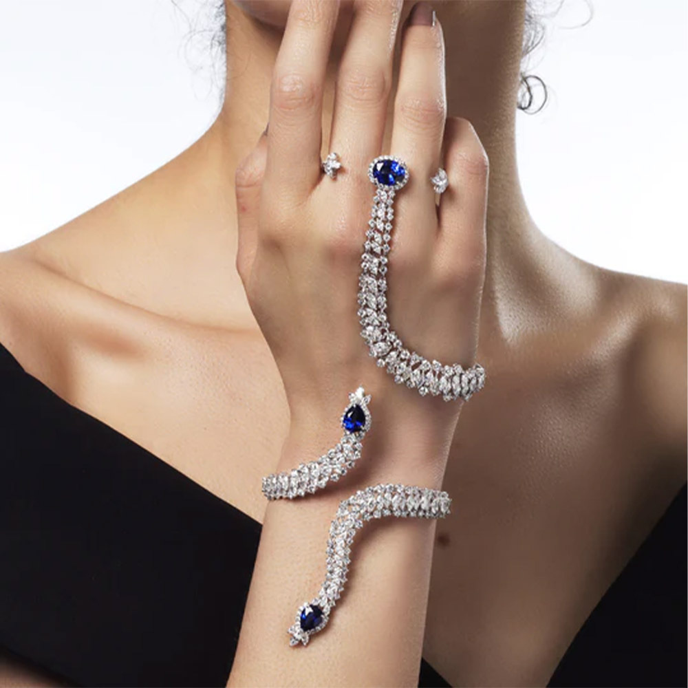 Stonefans Personality Snake Sh - Ethnic Fashion India 评论和价格